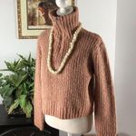 Sincerely Jules  Half Zip Cropped Pullover Pink Size Small Long Sleeve High Neck Photo 1