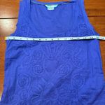 Boden Sleeveless Embroidered Boho Tank‎ Top Blouse Purple Size 2 Photo 5