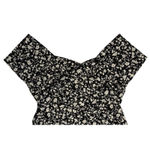 Lulus Floral Prairie Long Sleeve Mini Faux Wrap Dress XL Black Girly Danty NWT Photo 5