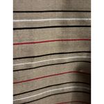 Chicos Design Women's Striped Button Down Shirt Jacket Gold Red Black White M Size L Photo 1