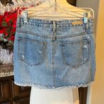 True Craft Denim Jean Skirt Distressed Western Rodeo Womens 5  Photo 5
