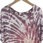 American Eagle Pink and Purple Tie Dye Print Short Sleeve Tee T-Shirt Size Small Photo 1