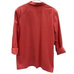 Cabin creek Vintage Cotton Crinkle Coral Blazer Jacket Shoulder Pads Pockets 14 Photo 6