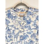 Tory Burch Dress Blue Far And Away Mini Joy De Toile Shirtdress Safari Size 2 Photo 7