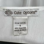 Cute Options White Tassel Swim Cover Up Size Small New Photo 3