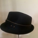 Joe Boxer 100% cotton black unisex fedora hat Photo 1