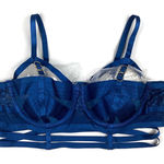 Torrid  Straps & Rings Satin Underwire Longline Bra with Strappy cage details  Photo 0