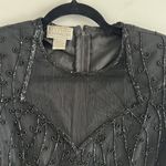 Allyson Whitmore Black Vintage 80s Beaded/Sequins Dress 100% Silk Size M… Size M Photo 3
