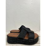 Zodiac Women's Size 7 Black Platform Woven Espadrille Sandals Slides Photo 3