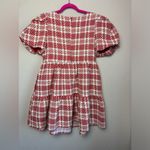 Tuckernuck NWT English Factory Red & White Tweed Puff Sleeve Tiered Dres… Photo 12