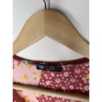 Vision USA Women Size S Sleeveless Blouse Top Flowers Crochet Cottagecore Pink Photo 3