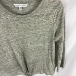 Cupcakes and Cashmere  Linen Tie Bottom Crop Top Size Medium Photo 1