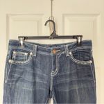 Miss Me  Easy Straight Rhinestone‎ Detail Western Flap Pockets Size 31 Jeans Photo 2