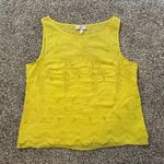 Anthropologie Moulinette Soeurs yellow cotton embroidered tank top size 6 Photo 0