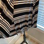 Apt. 9  || Black/white striped skirt w/ front slits Photo 3