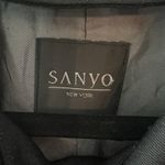 Sanyo Women’s Trench Coat 8 Petite Wool Blend Goth Black Photo 3