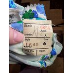 dress floral bright green blue white 1970s Size 6 Photo 12