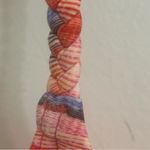 prAna Woman’s  Adelina Orange Stripe & Southwest Bikini Swimsuit Top Size Small Photo 1