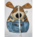 Puppy Shaped Animated Colorful Tapestry‎ String Backpack Tan Photo 1