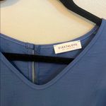 First Love  Blue Romper with Ruffle Sleeves Photo 1