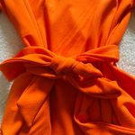 Boutique Bright orange Long Sleeve high low top Photo 2