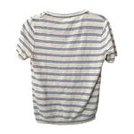 EXMOOR Striped Knit Short Sleeve Vintage Medium White Photo 2