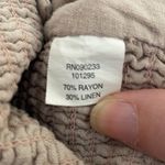 Lottie Moss Linen Blend Button Front Crop Top Large Photo 4