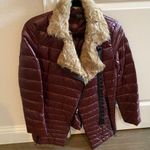 Edition Mo&Co | Women quilted down fur jacket size S Red Photo 0