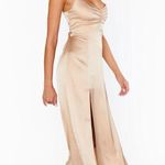 Show Me Your Mumu Mina Midi Dress in Champagne Luxe Satin S Photo 2