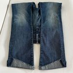 Mother High Waisted Rascal Ankle Slit Flip Zip Fly Blue Denim Jeans Size 26 Photo 4