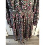 Torrid  Floral Gathered Neckline Dress Print 2X Long sleeve boho Photo 2