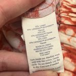 Faherty  Orange Pacific Beach Linen Pants Patterned Summer Vacation Comfy XS Photo 3