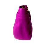 Salvatore Ferragamo GANCINI Magenta Leather Betulla Shoulder Bag w/ Side Pockets Photo 8