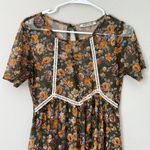 Vertiche sheer green floral dress | Swim Cover Up Photo 2