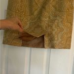 Tommy Bahama Gold Paisley 100% Silk Lined Pencil Skirt Size 6 Photo 2