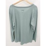 Chaser  Top Women XXL Blue Thermal Long‎ Sleeve V-Neck Pullover Polyester Blend Photo 1