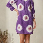 Sea New York Purple Cotton Tie Dye Tunic Dress Womens Size 0 Photo 0