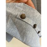 J'Envie Light Blue Viscose Spandex Ribbed Cuff Buttons Shirt Blouse Top Medium‎ Photo 4