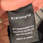 Alphalete  Black Half Zip Cropped Athletic Hoodie Sweatshirt Pullover Womens M Photo 5