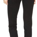 Vince Faux Leather Trim Trouser Pant High Waist Black Rayon Blend Zip Fly Size 8 Photo 1