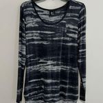 Cynthia Rowley  Tie Dye Longsleeve Scoop Neck Top Size Large EUC Photo 0