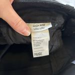 Paige  Womens‎ Lou Lou High Rise Coated Black Pants Sz 27 Flare Leg Inseam 30.5 Photo 4