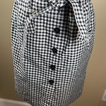 Jones New York Checkered Pencil Skirt with Tie Waist Photo 0