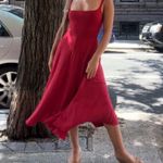 Reformation Rou Knit Red Midi Dress Sz S Photo 0