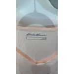 Eddie Bauer  Concourse Short Sleeve‎ Tunic Women's Size M Peach Vee Neck NWT Photo 2