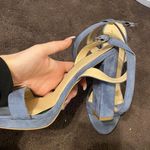 Charlotte Russe blue velvet heels Photo 0