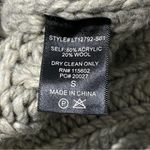 Pookie & Sebastian Women’s Size S Heather Gray Chunky Knit Turtleneck Sweater Photo 5