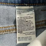 Chico's Women's Wide Leg Crop Jeans Size 6 Button Fly Denim Released Raw Hem Photo 5