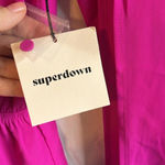 superdown Jocelyn Long Slit Sleeve Deep V Neck Wrap Shorts Romper Photo 5