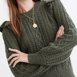 Madewell  Hollydene Ruffle-Shoulder Pullover Sweater, women's‎ size M Photo 0